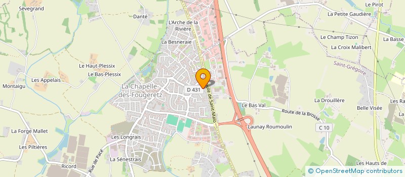 localisation de l'entreprise SCI QSD  MELESSE