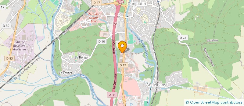 localisation de l'entreprise SCI QU'ELVY à ANDELNANS