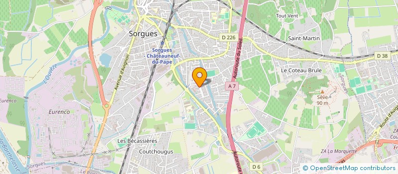 localisation de l'entreprise SCI QUADLONA  SORGUES