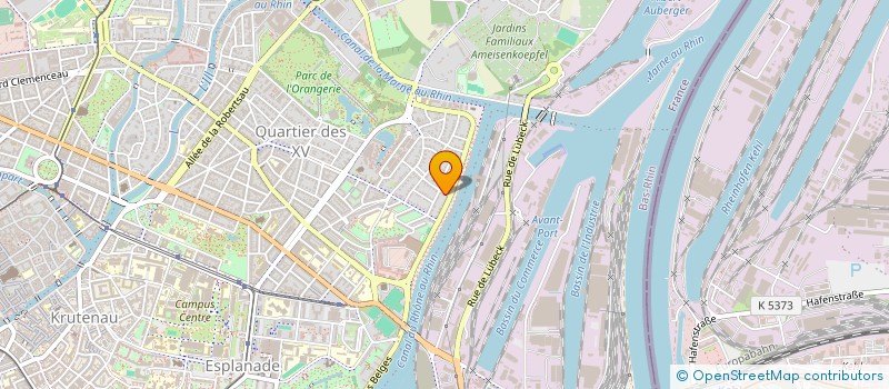 localisation de l'entreprise SCI QUADRA  STRASBOURG