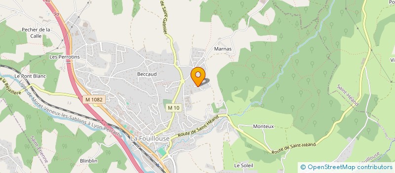 localisation de l'entreprise SCI QUADRI42  LA FOUILLOUSE