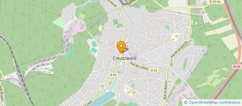 localisation de l'entreprise SCI QUADRICE  CREUTZWALD