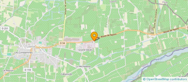 localisation de l'entreprise SCI QUADRIS  TULETTE