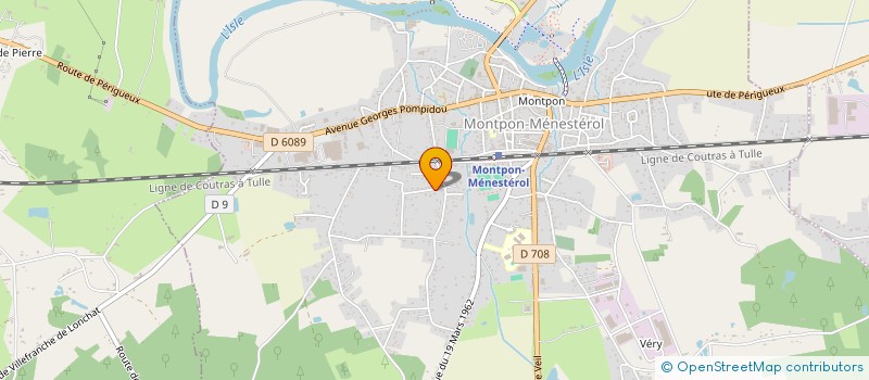 localisation de l'entreprise SCI QUADRO  MONTPON-MENESTEROL