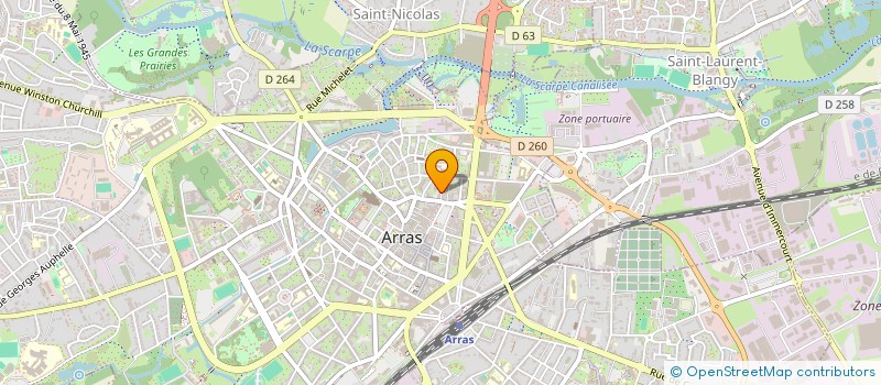 localisation de l'entreprise SCI QUAGLIO à ARRAS