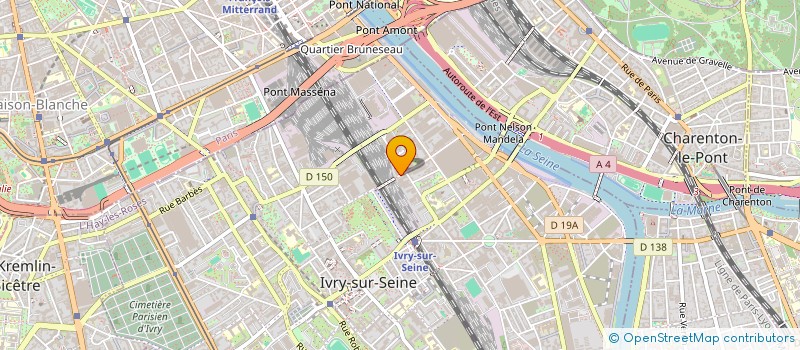 localisation de l'entreprise SCI QUAI 103 à IVRY-SUR-SEINE