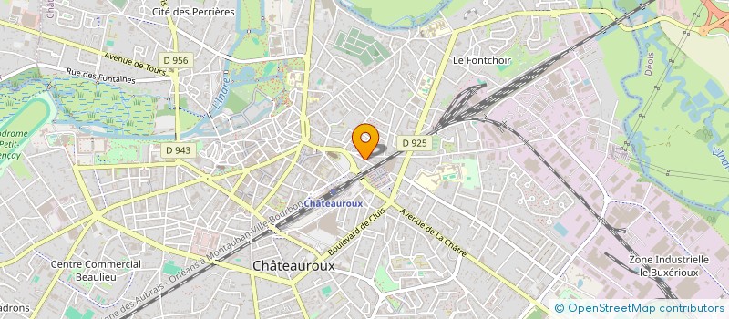 localisation de l'entreprise SCI QUAI 17 à CHATEAUROUX