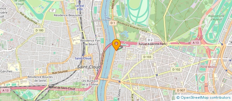 localisation de l'entreprise SCI QUAI 24 à BOULOGNE BILLANCOURT