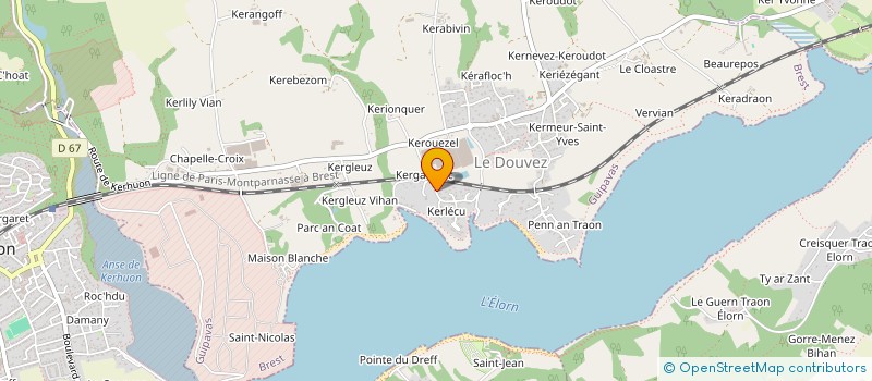 localisation de l'entreprise SCI QUAI 38  GUIPAVAS