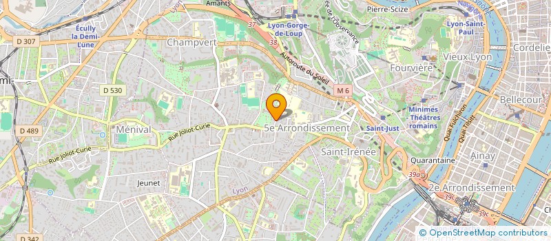 localisation de l'entreprise SCI QUAI  LYON