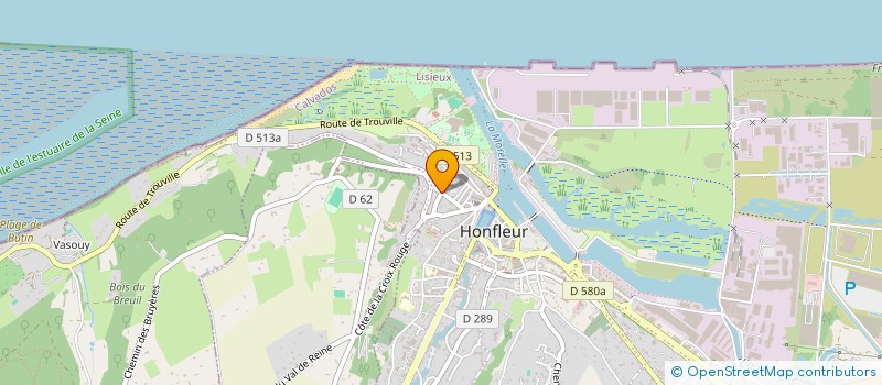 localisation de l'entreprise SCI QUAI 56 à HONFLEUR