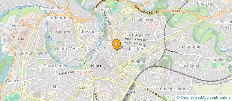 localisation de l'entreprise SCI QUAI 62  NIORT