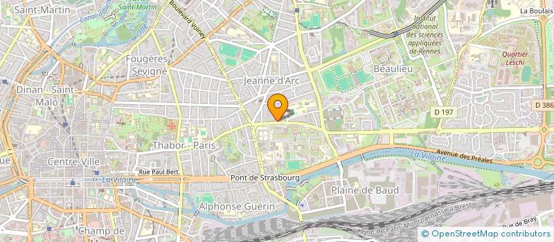 localisation de l'entreprise SCI QUAI CHATEAUBRIAND à RENNES