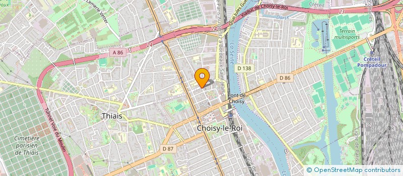 localisation de l'entreprise SCI QUAI D ORSAY 71 à CHOISY-LE-ROI