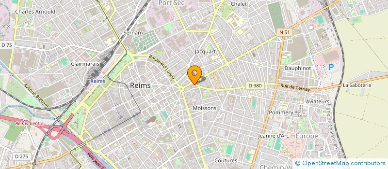 localisation de l'entreprise SCI QUAI DE LA MARINE  REIMS