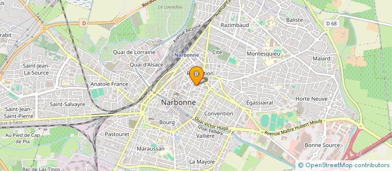 localisation de l'entreprise SCI QUAI DE LORRAINE à NARBONNE