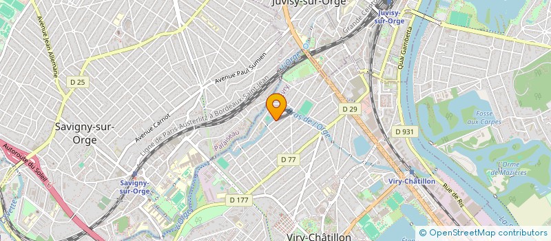 localisation de l'entreprise SCI QUAI DE SEINE  VIRY-CHATILLON