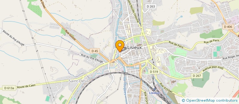 localisation de l'entreprise SCI QUAI DES REMPARTS à LISIEUX