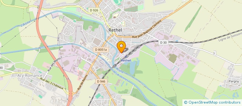 localisation de l'entreprise SCI QUAI GAIGNOT  RETHEL