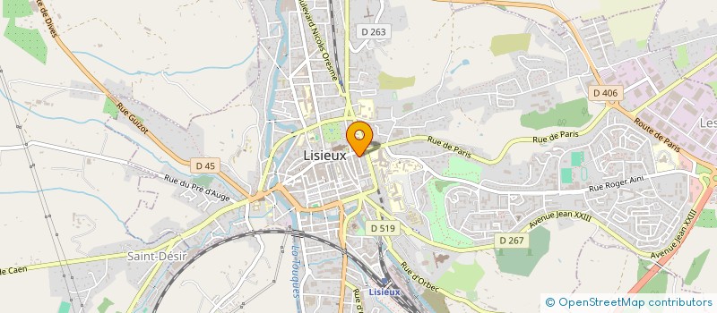 localisation de l'entreprise SCI QUAI JUILLET à LISIEUX