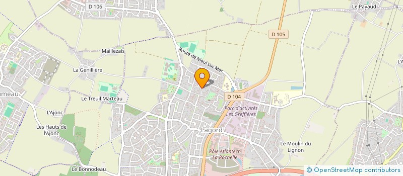 localisation de l'entreprise SCI QUAI OUEST  LAGORD