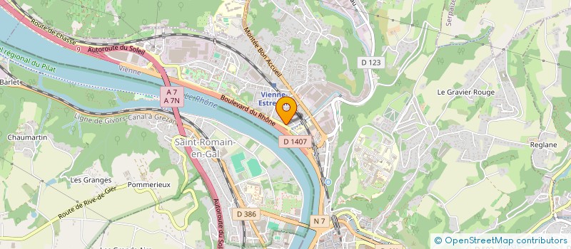 localisation de l'entreprise SCI QUAI PASTEUR  VIENNE