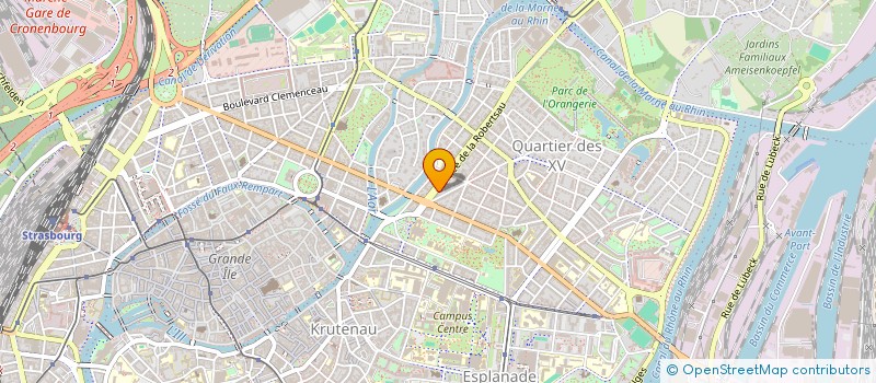 localisation de l'entreprise SCI QUAI SAINT NICOLAS  STRASBOURG