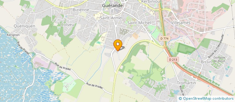 localisation de l'entreprise SCI QUAI ST JACQUES  GUERANDE