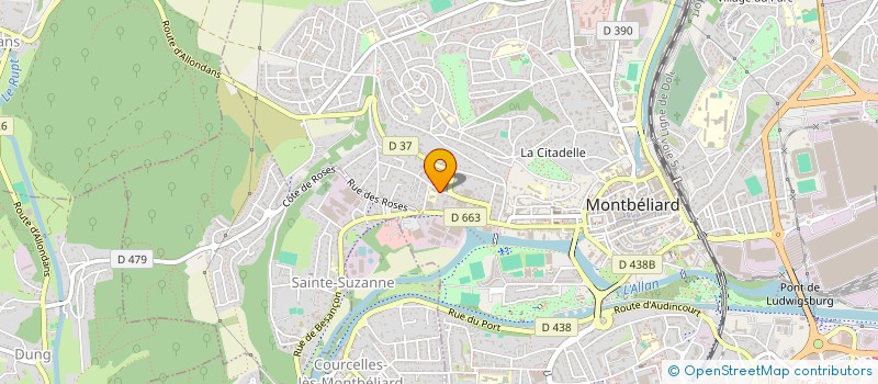 localisation de l'entreprise SCI QUAI VAUBAN  MONTBELIARD