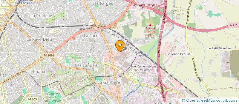 localisation de l'entreprise SCI QUARANTE  ENNEZAT