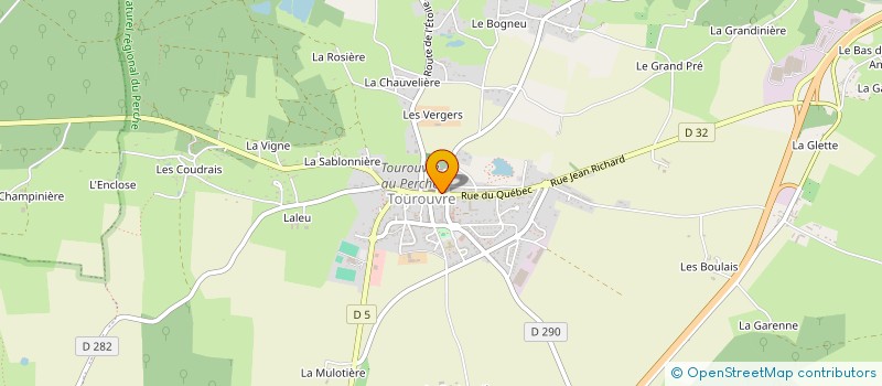 localisation de l'entreprise SCI QUART TIERS à TOUROUVRE AU PERCHE