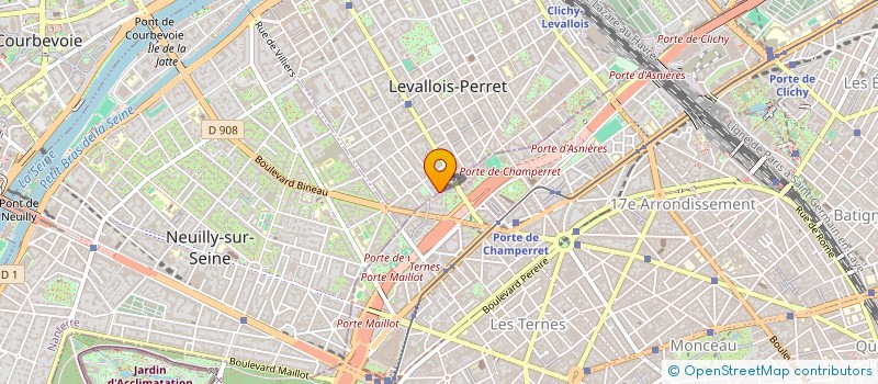 localisation de l'entreprise SCI QUARTET à LEVALLOIS-PERRET