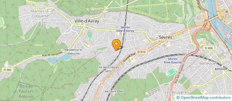 localisation de l'entreprise SCI QUARTET à SEVRES