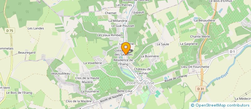 localisation de l'entreprise SCI QUARTINE  POCE-SUR-CISSE