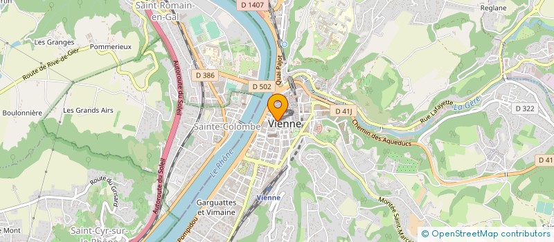 localisation de l'entreprise SCI QUARTZ à VIENNE