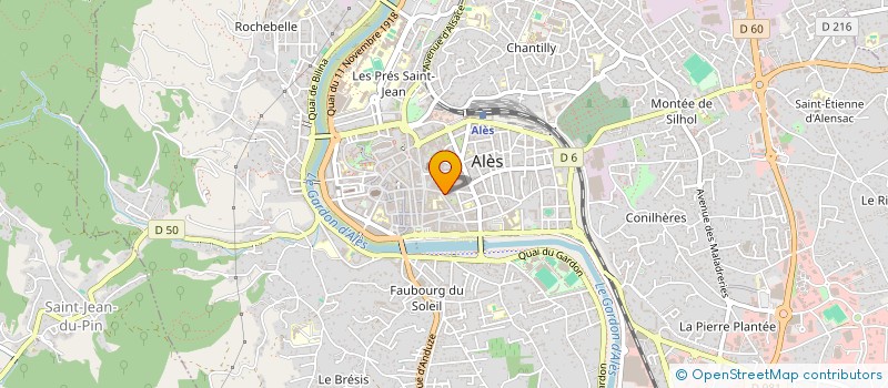 localisation de l'entreprise SCI QUARTZ  ALES