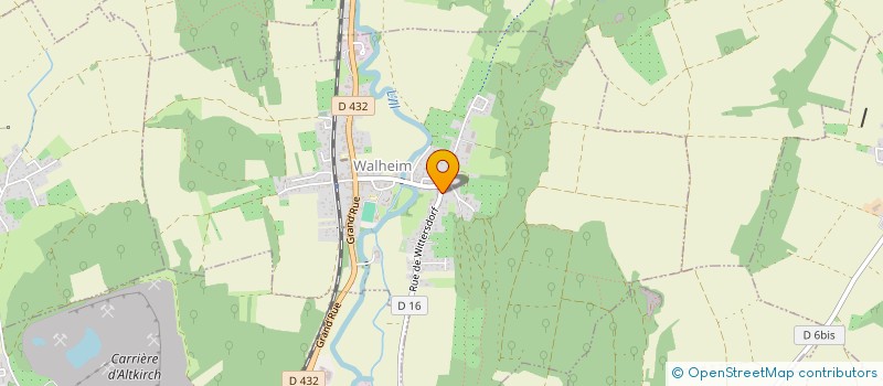 localisation de l'entreprise SCI QUARTZ  WALHEIM