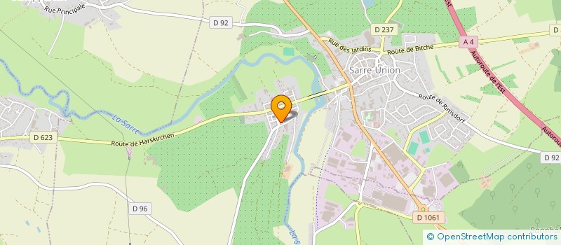 localisation de l'entreprise SCI QUATORZE  SARREWERDEN