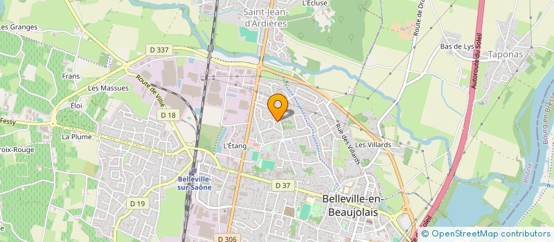 localisation de l'entreprise SCI QUATORZE  BELLEVILLE-EN-BEAUJOLAIS