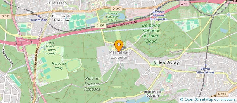 localisation de l'entreprise SCI QUATORZE  MARNES LA COQUETTE