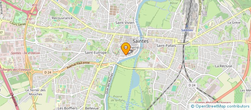 localisation de l'entreprise SCI QUATORZE  SAINTES