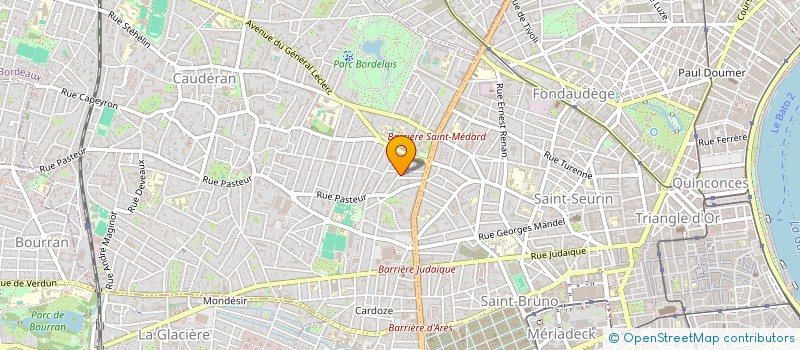 localisation de l'entreprise SCI QUATRA  BORDEAUX