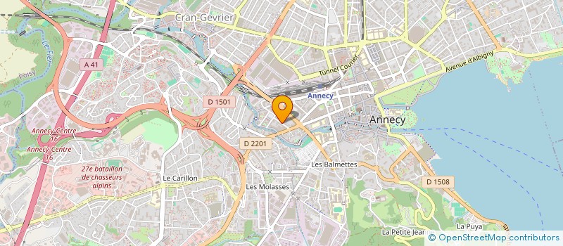 localisation de l'entreprise SCI QUATRE BERT à ANNECY