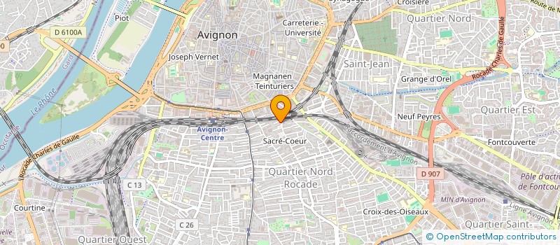 localisation de l'entreprise SCI QUATRE BORNES  AVIGNON