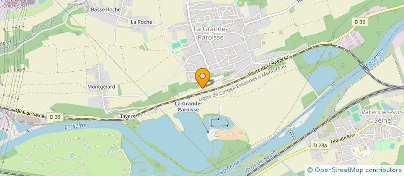 localisation de l'entreprise SCI QUATRE CHAMPAGNE  LA GRANDE-PAROISSE