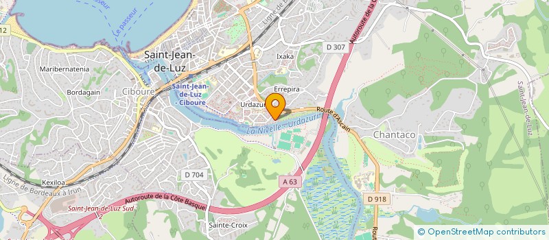 localisation de l'entreprise SCI QUATRE COURONNES à SAINT-JEAN-DE-LUZ