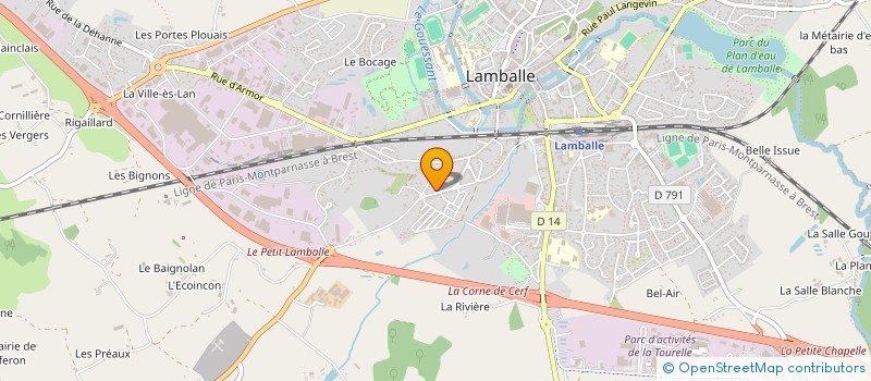localisation de l'entreprise SCI QUATRE D  LAMBALLE-ARMOR