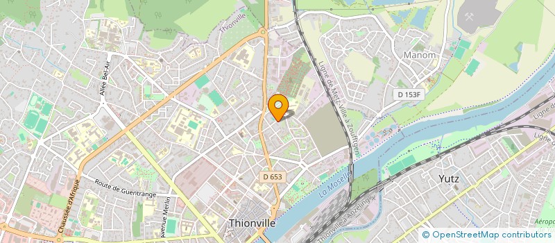 localisation de l'entreprise SCI QUATRE D à THIONVILLE