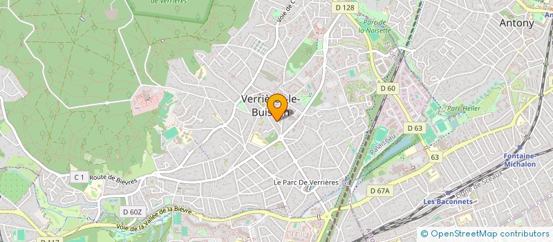 localisation de l'entreprise SCI QUATRE-DEUX à VERRIERES-LE-BUISSON