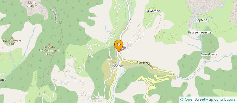 localisation de l'entreprise SCI QUATRE DS  PEONE